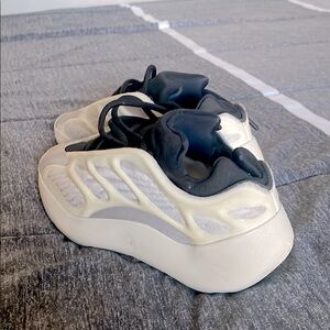 Kids Black and Cream Sneakers